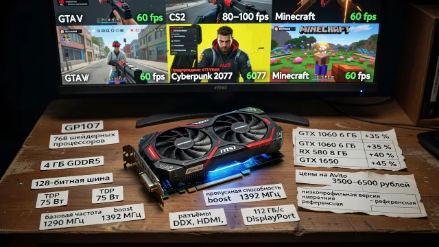 Стоит ли покупать GTX 1050 Ti 4 ГБ в 2026 году: честный разбор